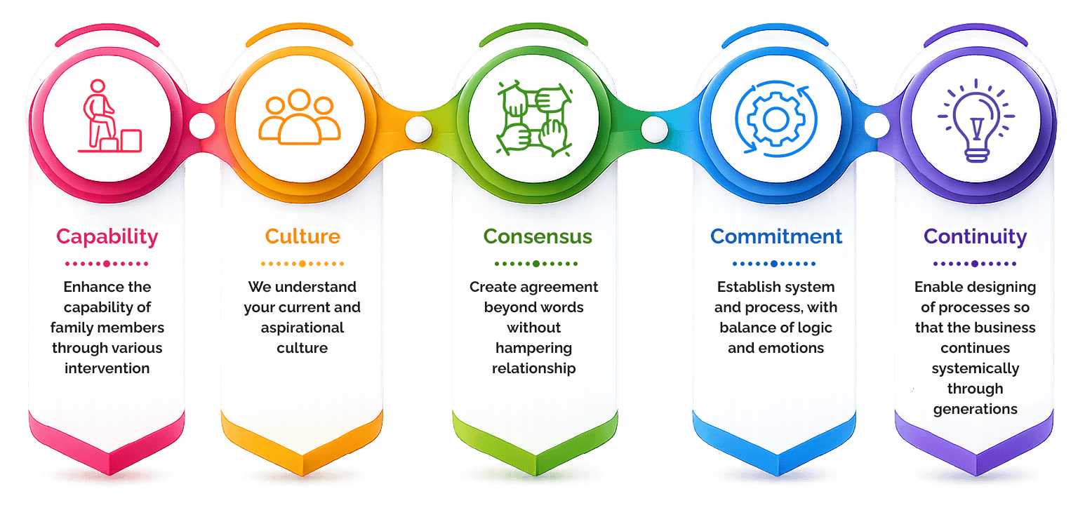 Our 5C Approach: Capability, Culture, Consensus, Commitment, Continuity